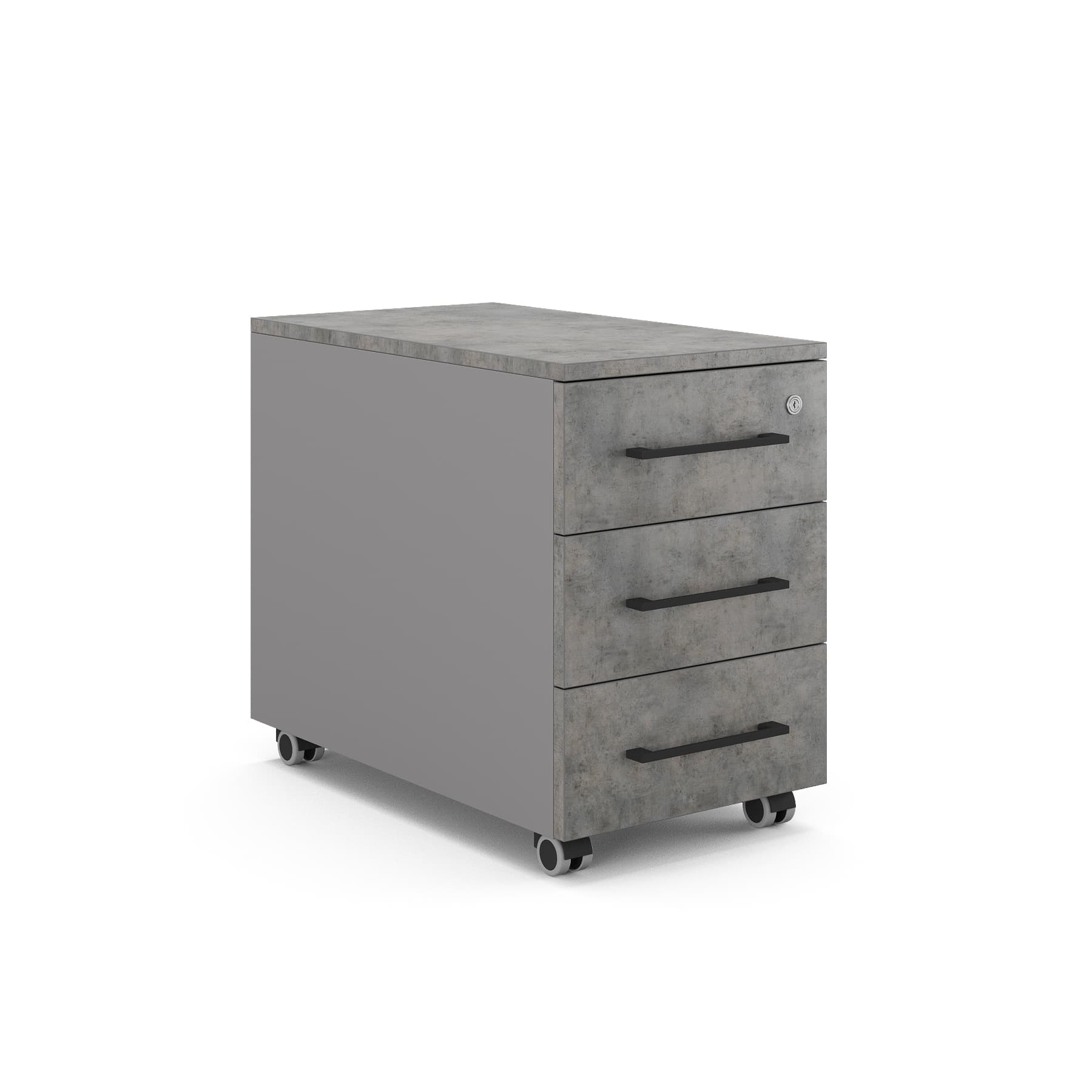 Тумба мобильная Kobor TМ3-40/60 aluminum/chicago