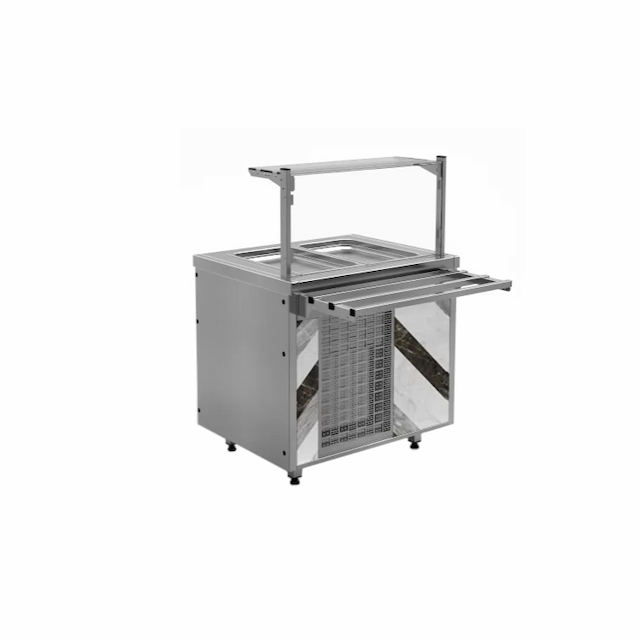 Прилавок холодильный с углублением 100 мм длиной 800 мм линии раздачи City Челябторгтехника RCC11A City