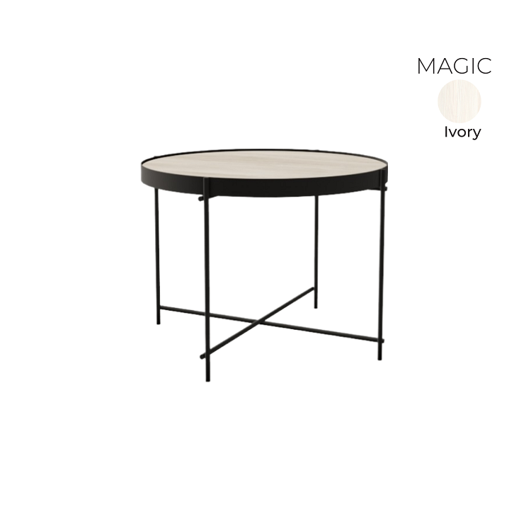 Стол журнальный круглый Алсав 21MAGIC.006 Ivory