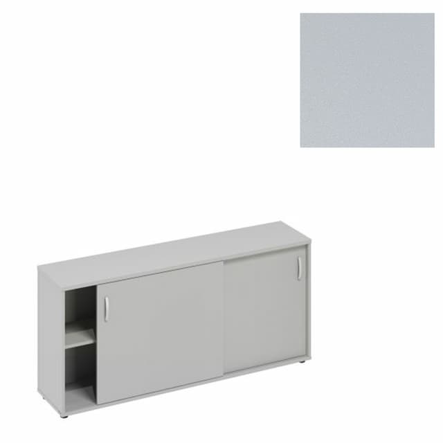 Шкаф-купе низкий (для 2-х столов 80) Юнитекс А4 (164.4x36.4x75.6) А4 332 СЕ серый
