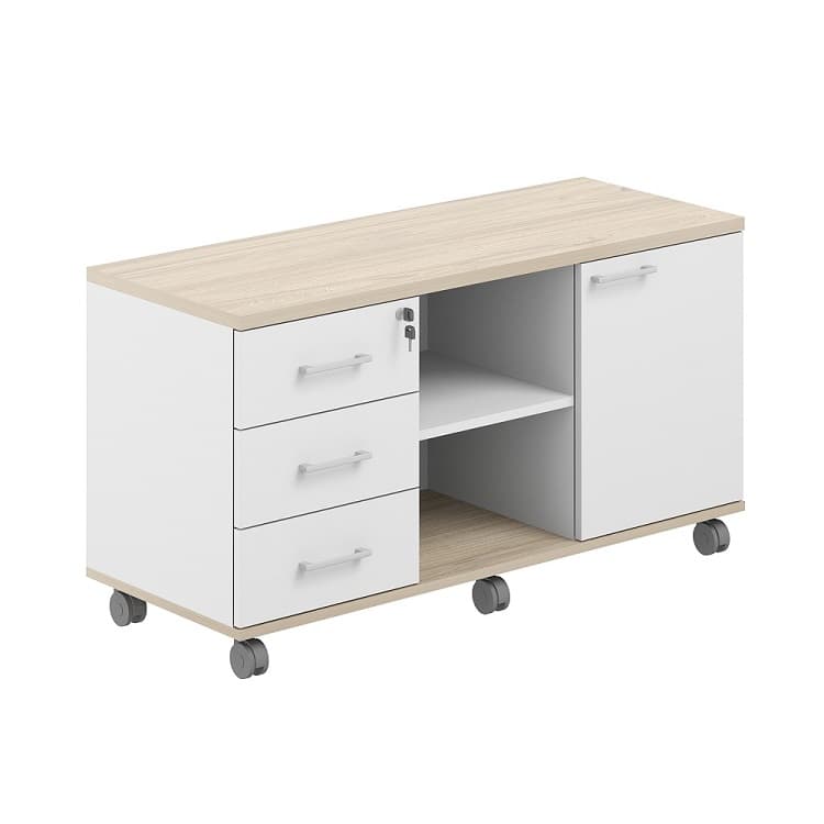 Тумба сервисная мобильная с замком Norden Allegro AG.291.WH.AR.WH