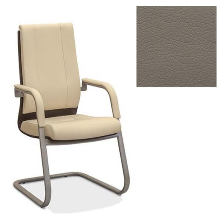 Кресло Юнитекс Торино эко HS экокожа премиум серо-коричневая CN6