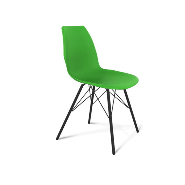 Стул пластиковый Клен SHT-ST29/S37 шеф142 (черный, зеленый)