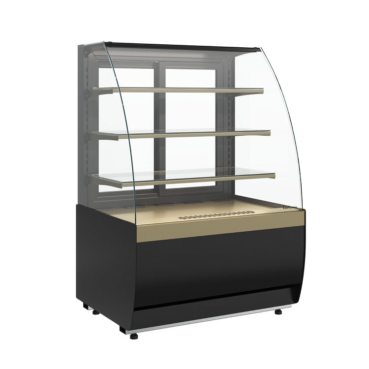 Витрина нейтральная Carboma FLANDRIA 2 K70 N 0,9-1 LIGHT (версия 2.0) (9005-0109)