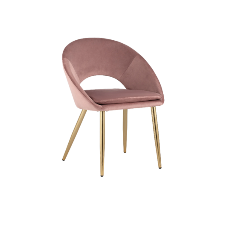 Стул-кресло Клен Капрезе сгр215 (пыльно-розовый, велюр)