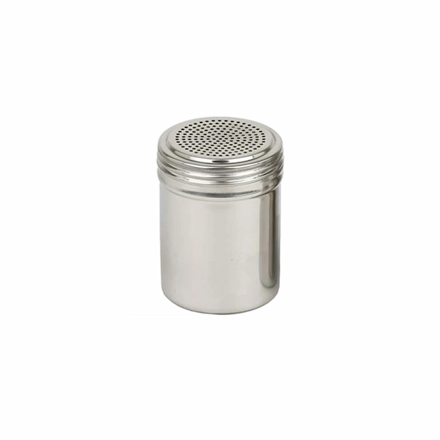 Емкость для сыпучих продуктов с мелкими отверстиями Maco 0,30л d7см h9см, нерж.сталь DRG10