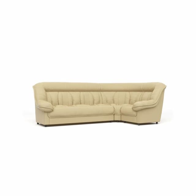 Диван угловой Юнитекс ЭДЕЛЬВЕЙС 3У1 Ed/3y1/cn1123 экокожа премиум / бежевая