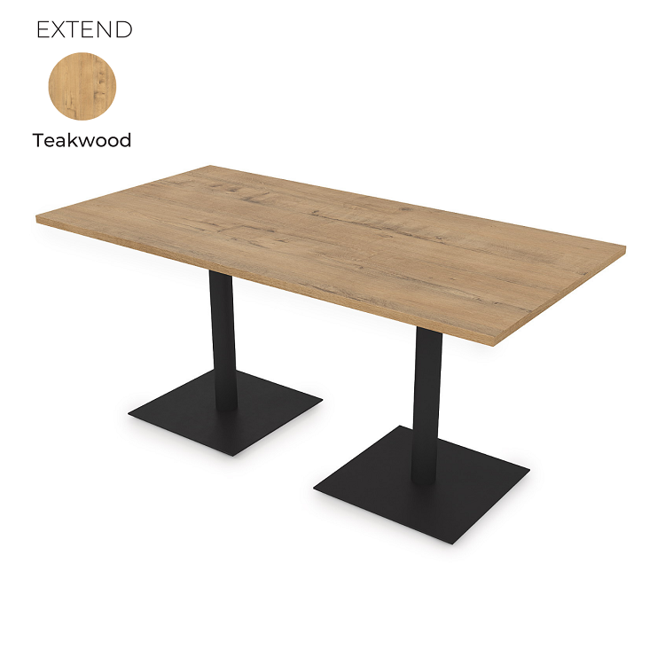 Стол на 2-х опорах Алсав 21EXTEND.160 Teakwood