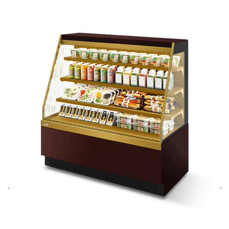 Витрина кондитерская Chilz VETE II KUB OF 130 ВК203 (шоколад/золотой глянец)
