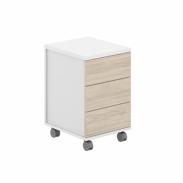 Тумба мобильная с замком Norden Allegro AG.272.WH.WH.AR