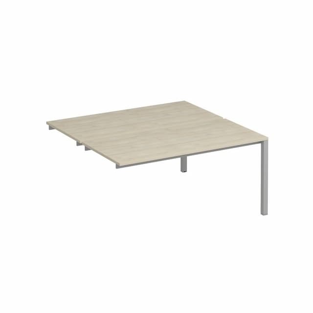 Секция стола рабочей станции на металлокаркасе Юнитекс Комфорт КФ (2х160) К.С1 1146-1 ДШ дуб шамони / серый