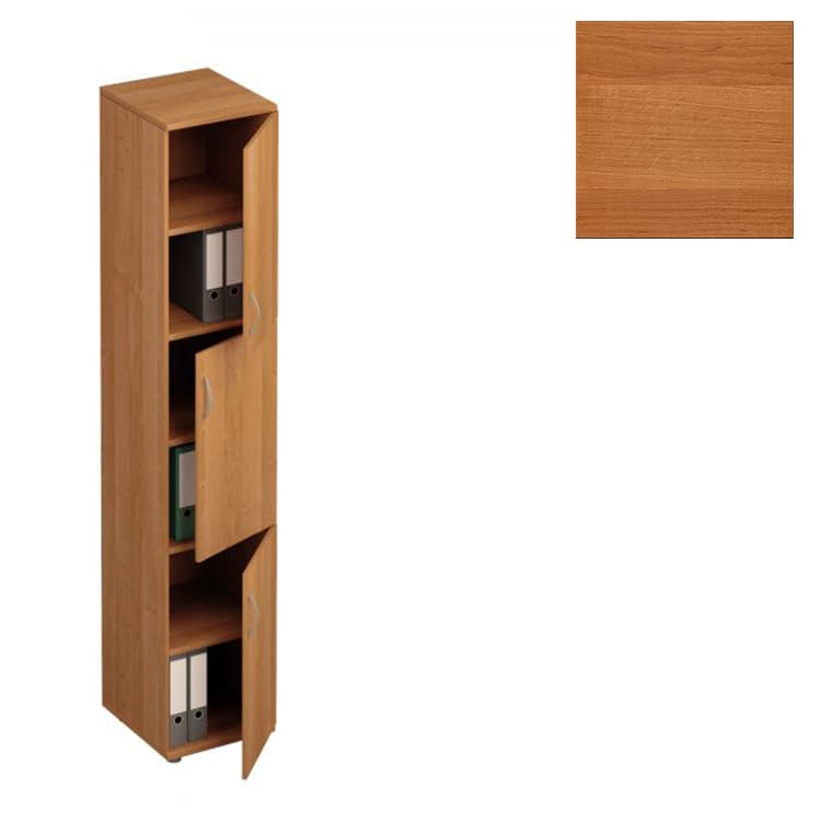 Шкаф для документов 3-дверный узкий Юнитекс Формула (41x45x219) ФР 385 ОЕ ольха европейская