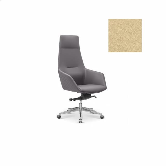 Кресло для руководителя Aurora Au/MX/CN1123 экокожа премиум / бежевая