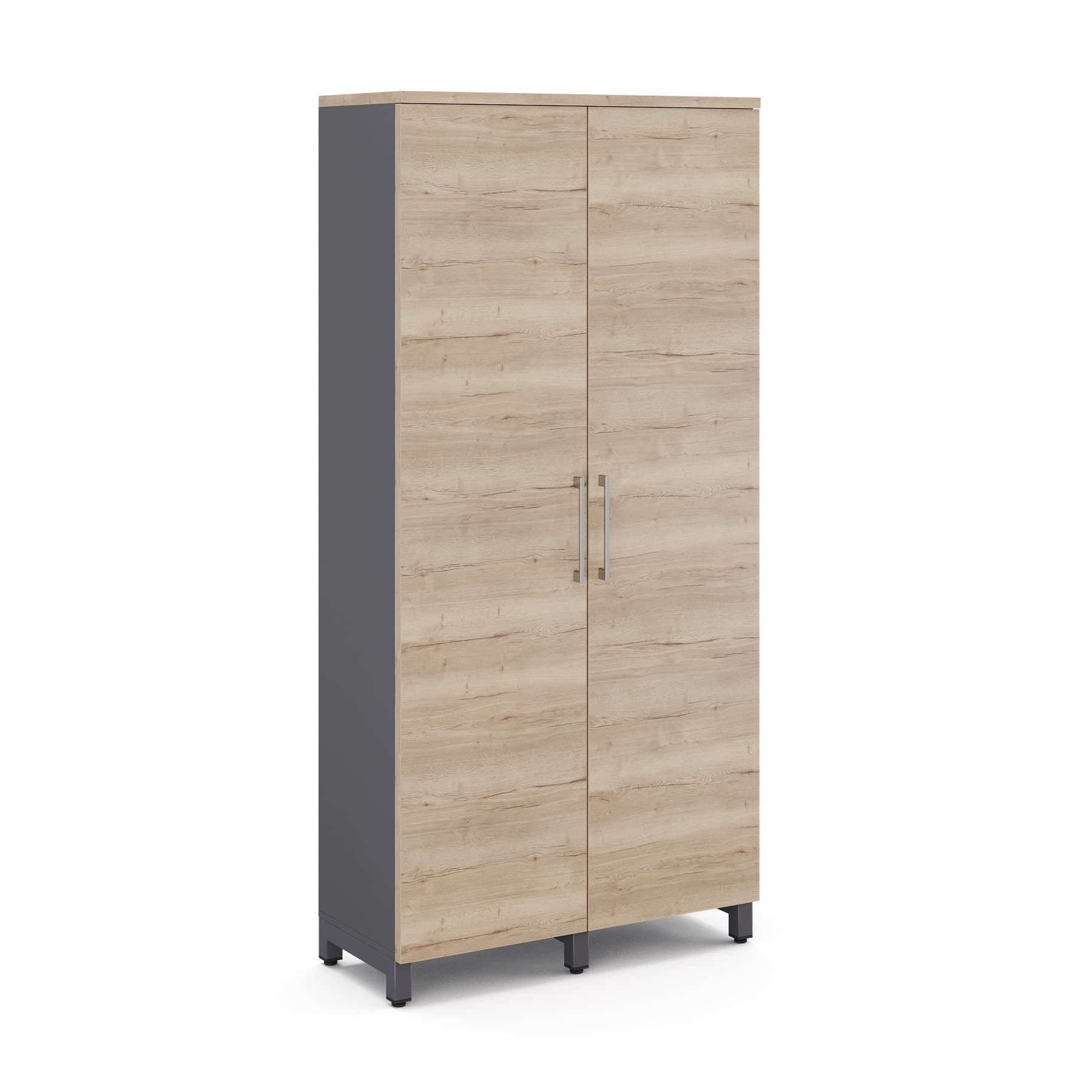 Шкаф распашной Kobor HR/5-90/60/M graphite/natural
