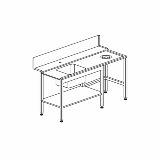 Стол  для грязной посуды DIHR Т 90 DX (правый)