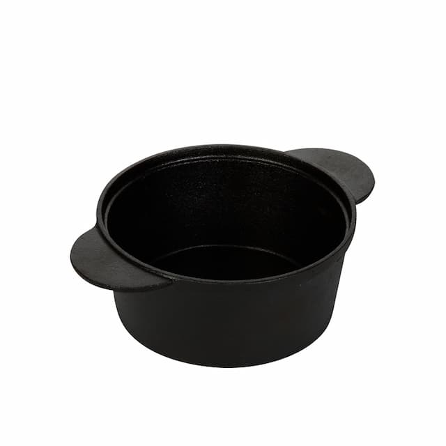 Кастрюля 1,8 л Luxstahl КТ1204 с двумя ручками чугун [HE198D]