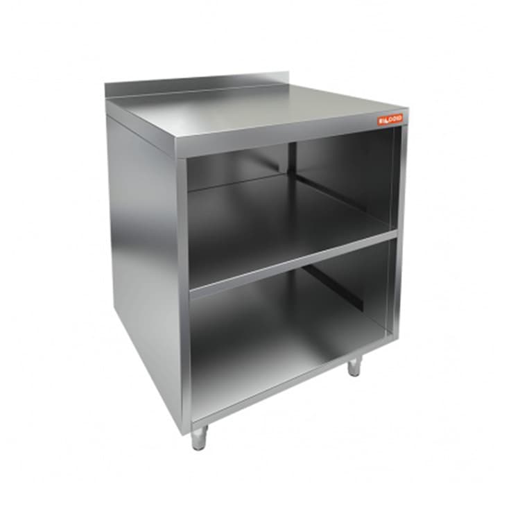Стол открытый с полкой и бортом Hicold НБМСО-6/4БП