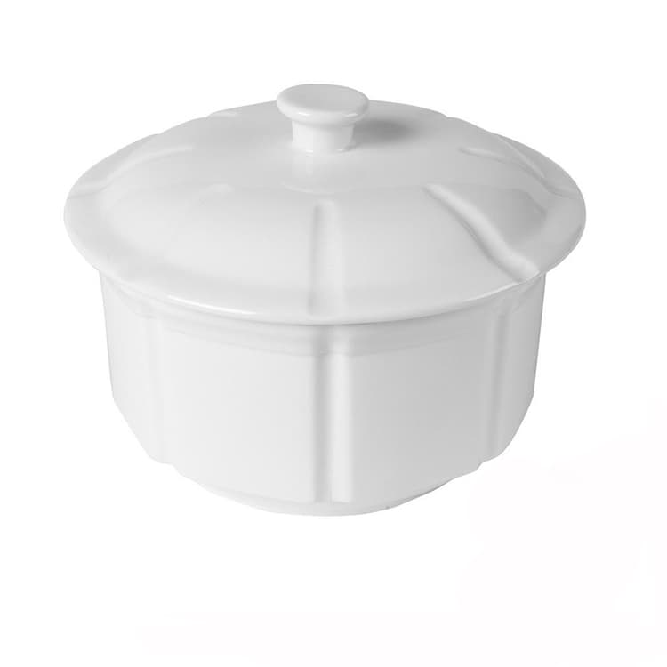 Блюдо для тушения CAMEO IMPERIAL WHITE с крышкой 1540МЛ D19,5СМ H13СМ 210-374
