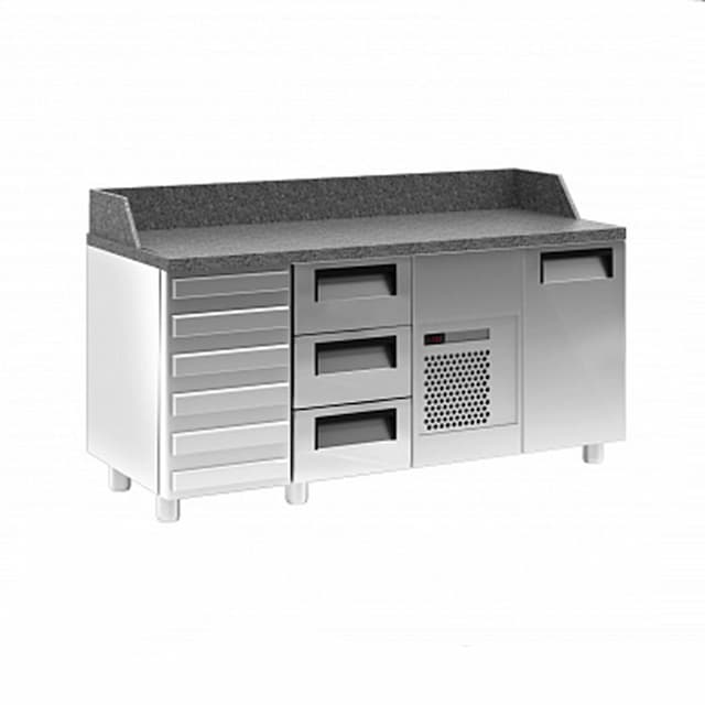 Стол холодильный Полюс 700 PIZZA ONE SIDE T70 M2pizza-1 9006