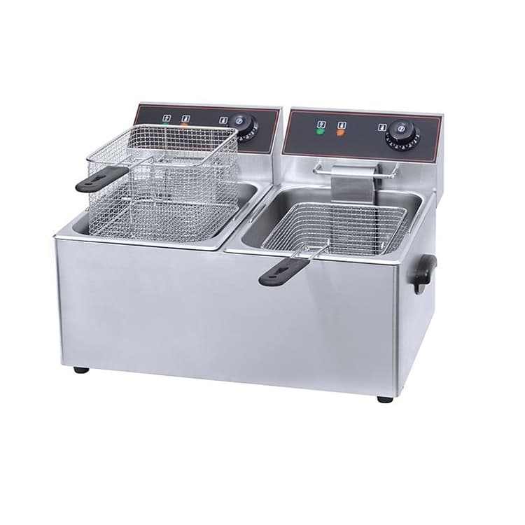 Фритюрница Hualian Machinery HEF-6L-2 (2 емкости)