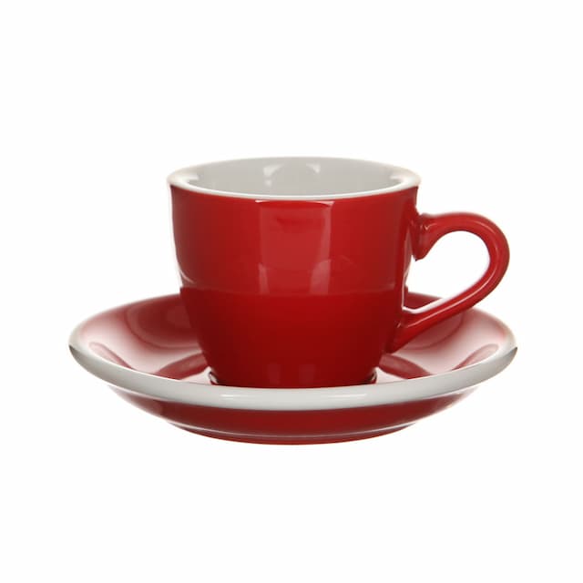 Кофейная пара Loveramics (Лаврамикс) Egg 80ml красная